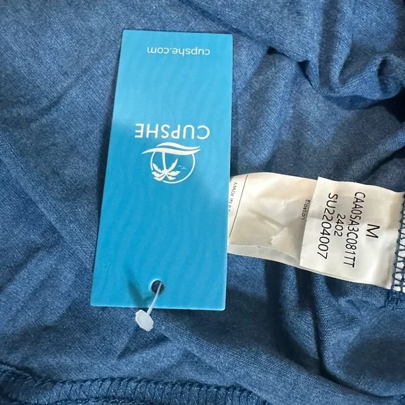 Cupshe Drawstring V-Neck Mini Dress - Picture 6 of 7